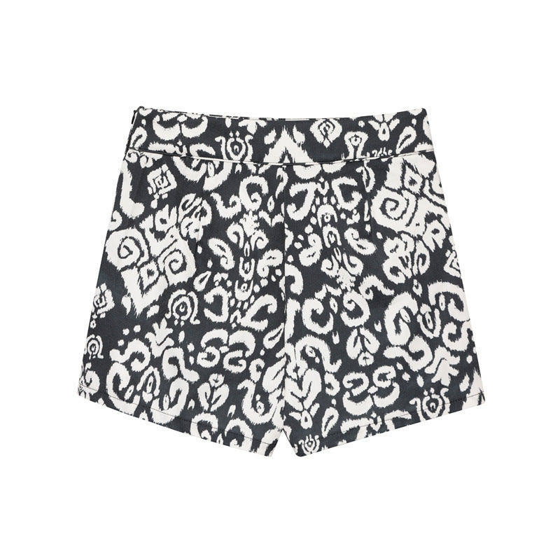 Fashion Printed Vest Casual Shorts